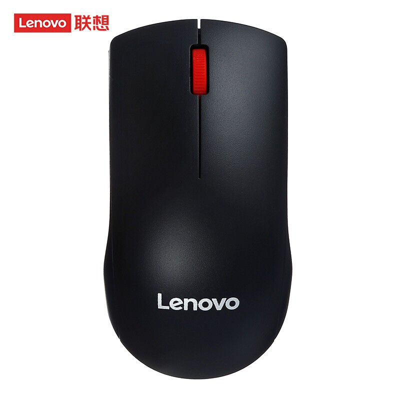 联想 Lenovo M120PRO 无线光学鼠标 升级款 大红点 黑色 计价单位:个