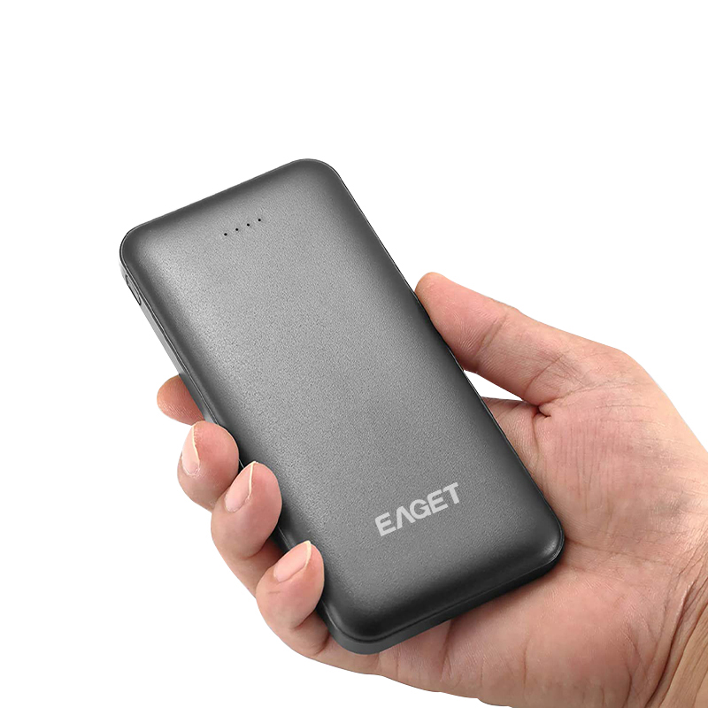 忆捷 EAGET EP302 快充电源 锂电池 20000毫安双接口 便携式 大容量 黑色 计价单位:个
