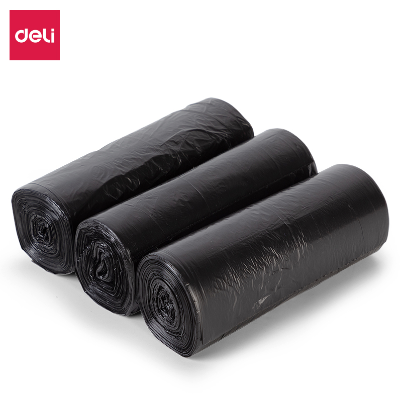 得力 deli 18743 垃圾袋 50*60cm 30个/卷 3卷/包 计价单位:包