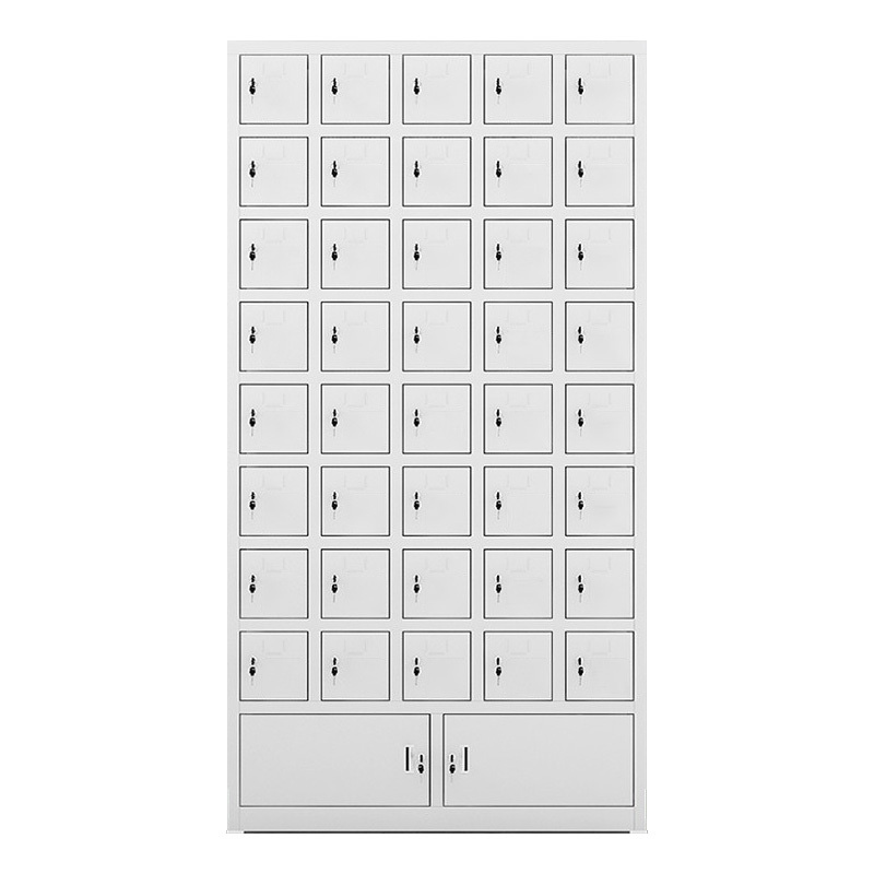 国翌  GY-SJG010 40门手机充电存放柜 900*230*1700mm 钢制 灰白色 计价单位:组