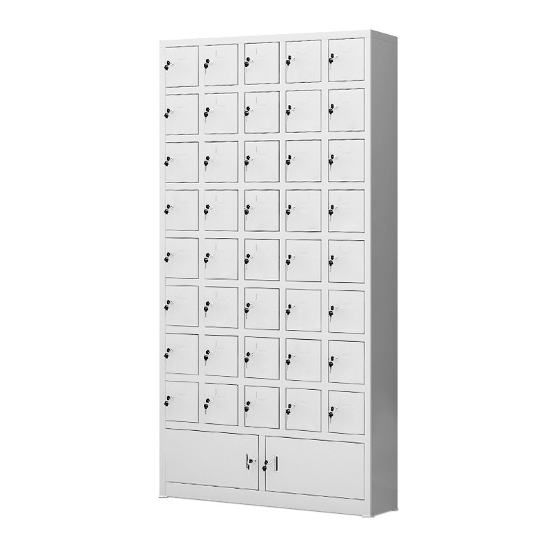 国翌  GY-SJG010 40门手机充电存放柜 900*230*1700mm 钢制 灰白色 计价单位:组