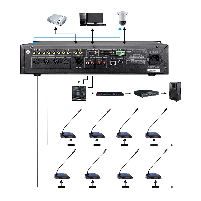 得胜 TAKSTAR DG-S101 T1 嵌入式鹅颈主席单元 手拉手会议系统 计价单位: 台