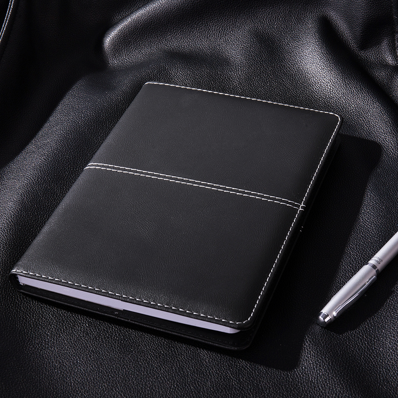 得力 deli 3324 高级商务皮面本 25K 112页 20.5*14.3cm 黑色 计价单位:本