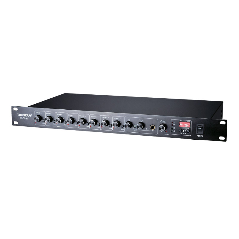 得胜 TAKSTAR TS-808V 八路智能混音器 黑色 计价单位:台