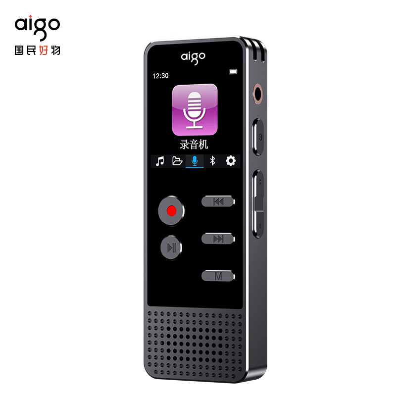 爱国者 aigo R3377 录音笔 16G 商务黑 计价单位:台