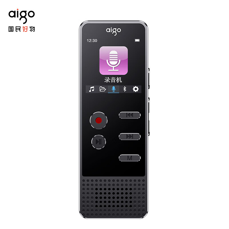 爱国者 aigo R3377 录音笔 16G 商务黑 计价单位:台