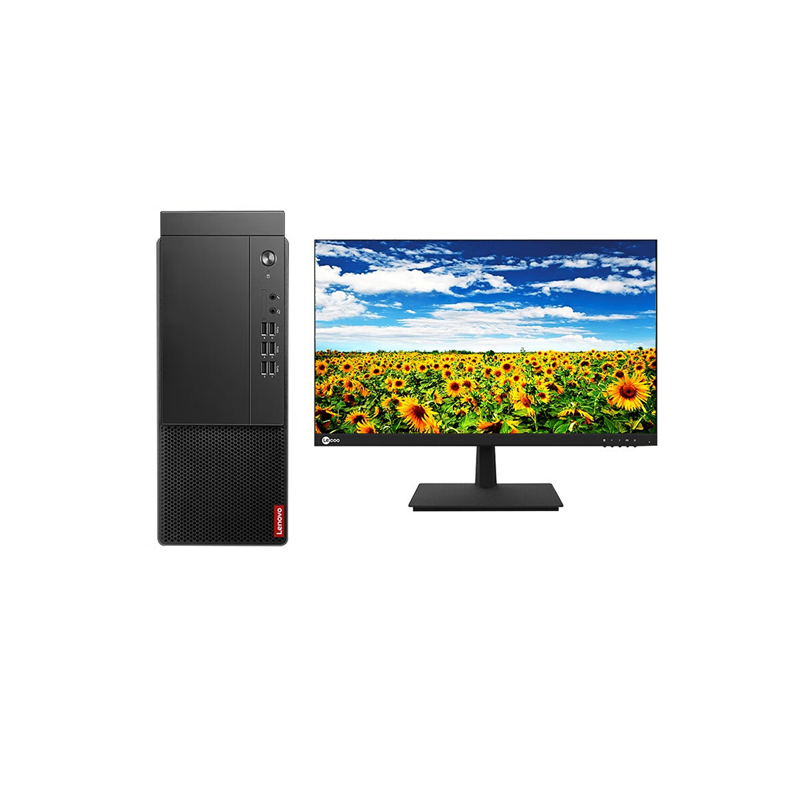 联想 Lenovo 启天M455  商用办公台式电脑 i5-12500 8G 1T+256G SSD 23.8英寸显示器 (定制) 计价单位:套