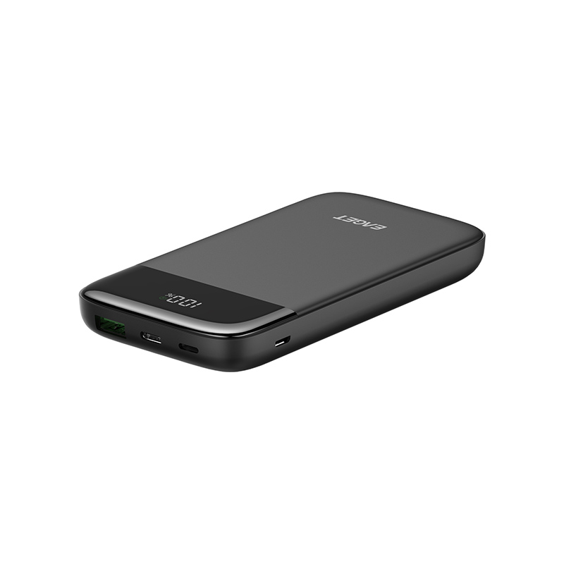 忆捷 EAGET EQ20 快充电源锂电池 20W 10000毫安3接口便携式 黑色 计价单位:个