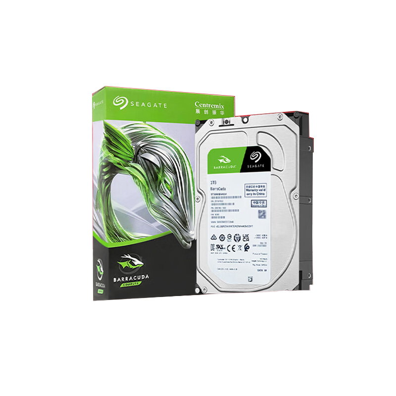 希捷 SEAGATE ST1000DM014 台式机机械硬盘 1TB 7200转 256MB SATA 酷鱼BarraCuda系列 计价单位:个