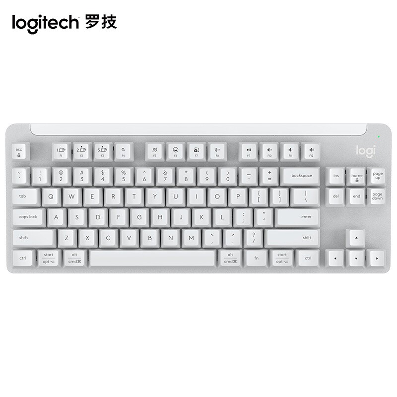 罗技 LOGITECH K855 无线机械键盘 蓝牙键盘  84键 TTC红轴 白色 计价单位:个