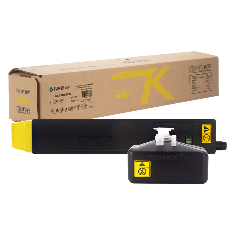 科思特 KST K TK-8118Y 粉盒 黄色（适用ECOSYS M8124cidn）打印页数：5500页 计价单位:支