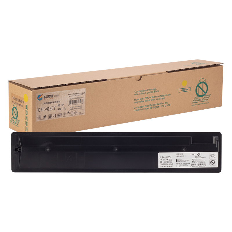 科思特 KST K FC-415CY 粉盒 黄色 适用东芝 e-STUDIO 2010AC  2510AC  2515AC  3015AC  3515AC  4515AC  5015AC  打印页数  25000页 计价单位:支