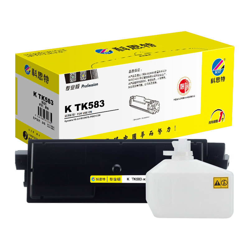 科思特 KST K TK583 粉盒 黑色 适用京瓷Kyocera FS-C5150DN FS-P6021CDN 打印页数 3500页 计价单位:支