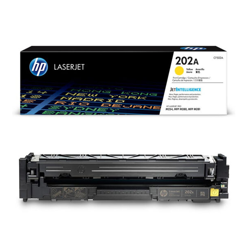 惠普 HP CF502 202A 硒鼓 黄色 适用于254dw nw 281fdw 约1300页 计价单位:支