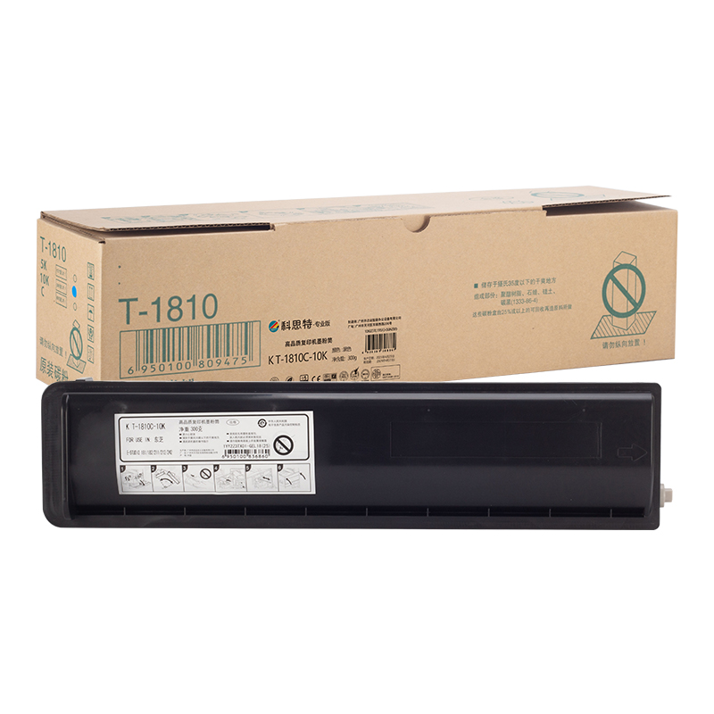 科思特 KST K T-1810C-10K 粉盒 黑色（适用东芝 E-STUDIO 181/182/211/212/242）打印页数：12000页 计价单位:支