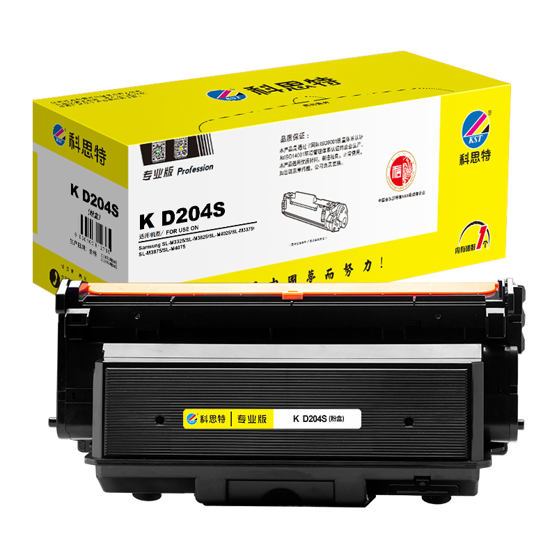 科思特 KST D204S 粉盒 黑色 适用Samsung SL-M3325  SL-M3825  SL-M4025  SL-M3375  SL-M3875  SL-M4075  打印页数  3000页 计价单位:个
