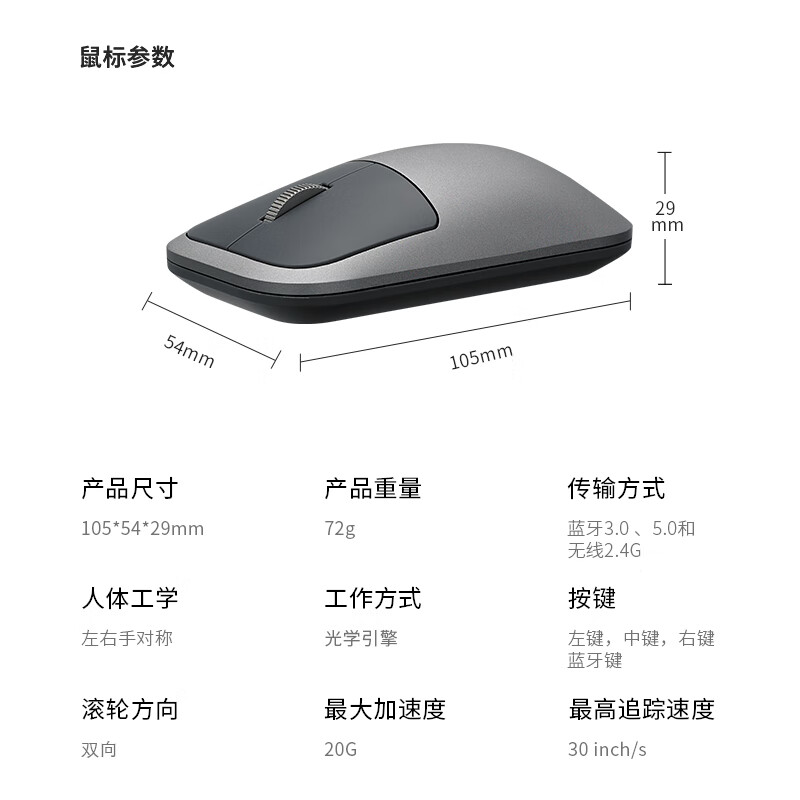 雷柏 RAPOO 9550G 无线蓝牙键鼠套装   充电键盘 110键   白色 计价单位:套