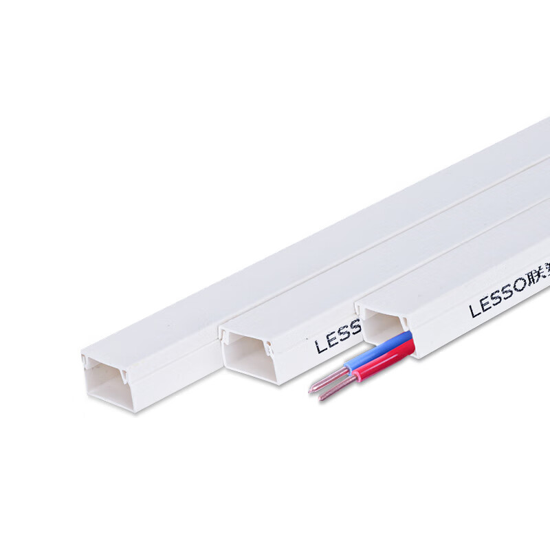 联塑 LESSO 80*40mm PVC线槽  白色 2m/根 计价单位:根