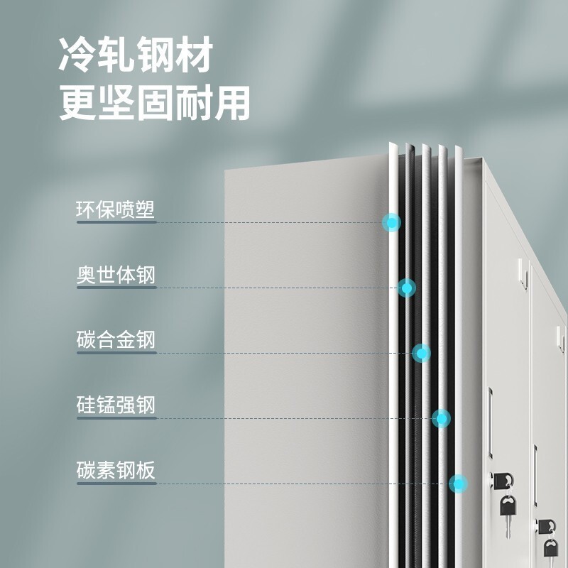 远奥  三门 更衣柜 铁皮柜 储物柜员工宿舍柜 计价单位:套