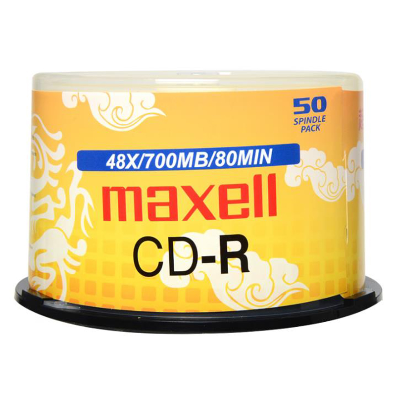 麦克赛尔 maxell 龙纹金盘 CD-R光盘 48速700M  50片/桶 计价单位:桶