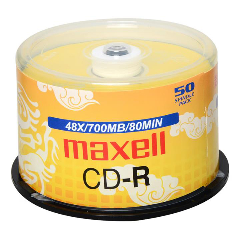 麦克赛尔 maxell 龙纹金盘 CD-R光盘 48速700M  50片/桶 计价单位:桶