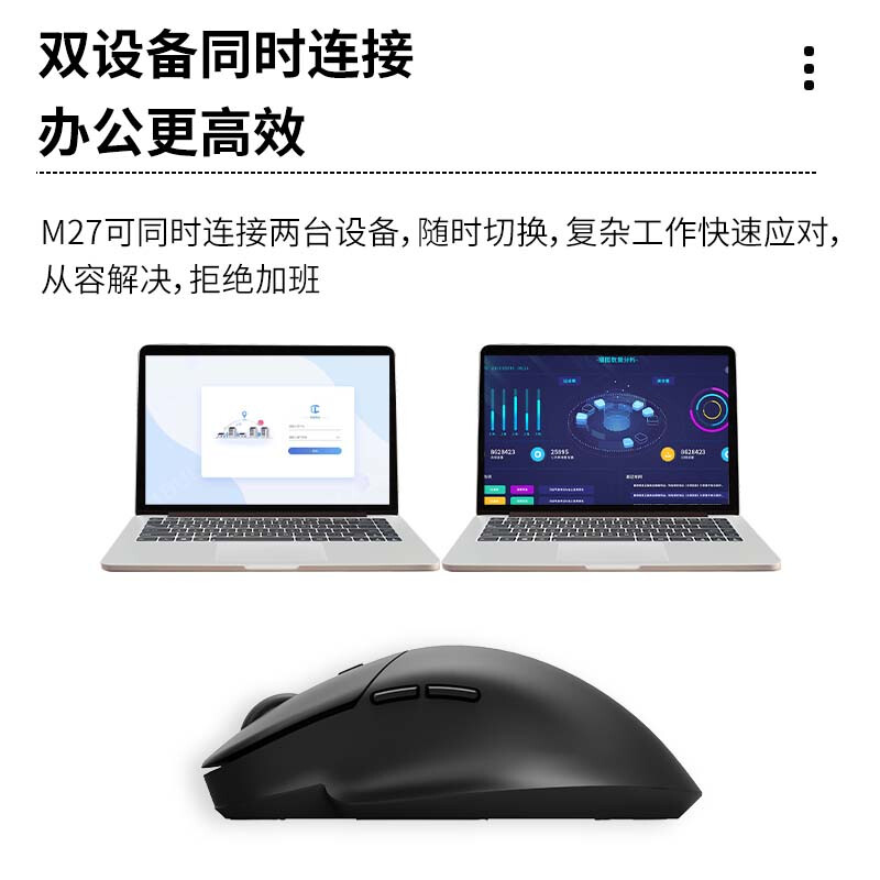联想 Lenovo M27 无线蓝牙鼠标 黑色 计价单位:个