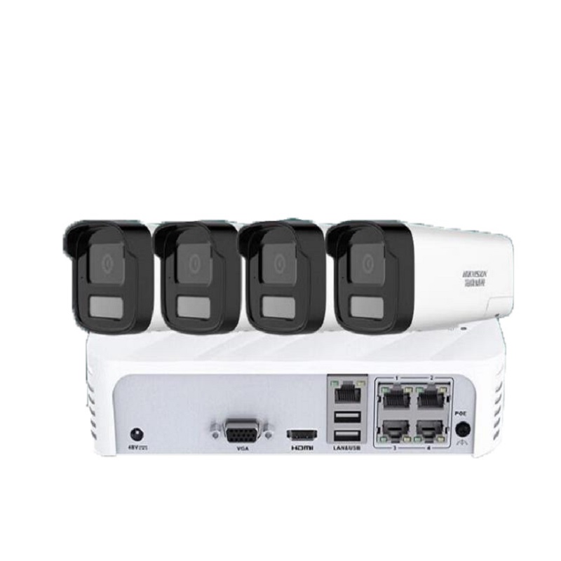 海康威视 HIKVISION DS-IPC-B14HV3-LT 监控器摄像头套装 400万全彩夜视 摄像头*3 6T硬盘*1 计价单位:套