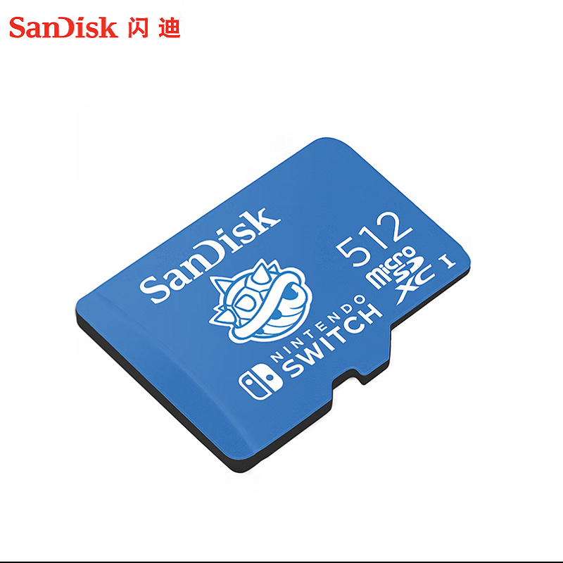 闪迪 SANDISK SDSQXAO-512G-ZN6ZN 存储卡 512GB U3 4K 读速100MB/s Nintendo Switch任天堂授权 计价单位:张