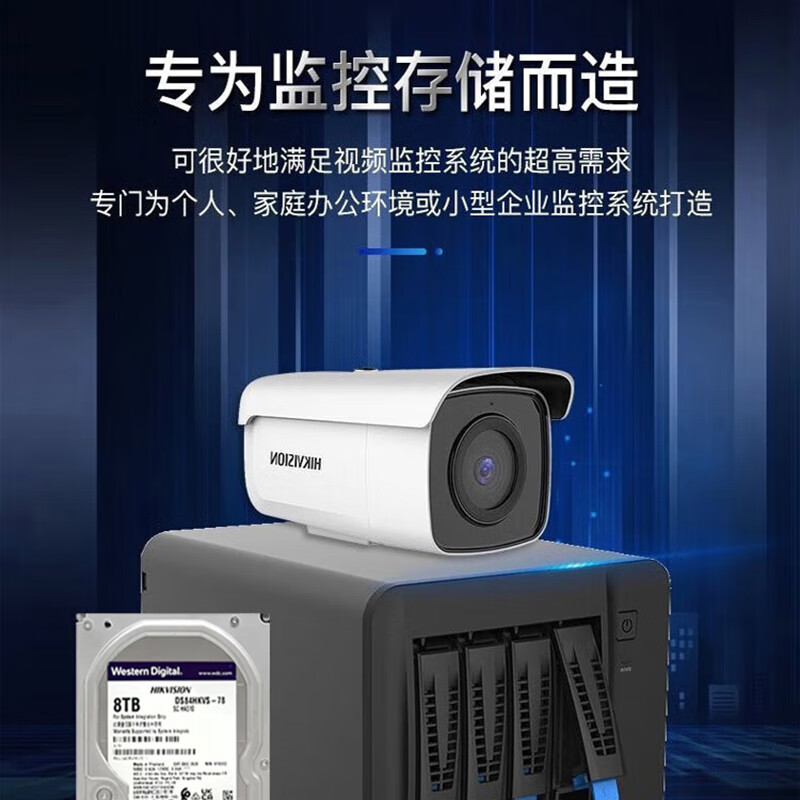 海康威视 HIKVISION DS-84HKVS-78 监控硬盘 8T 标配版 计价单位:个