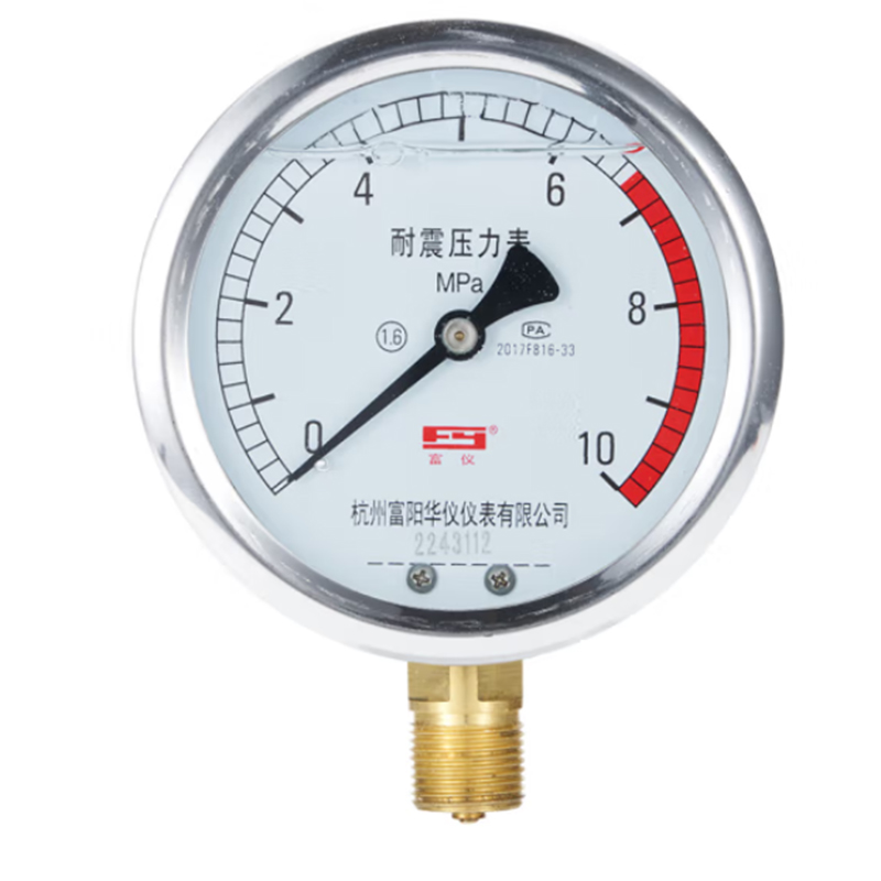 富仪  YN100 耐震压力表 0-0.6MPA 计价单位:个