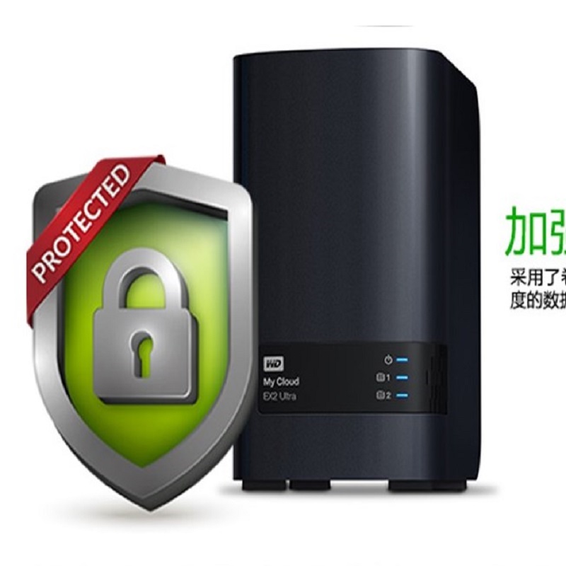 西部数据 WD EX2 2盘位 家用NAS网络存储服务器 共享备份私有云盘 12TB 空槽+红盘6T*2 计价单位:台