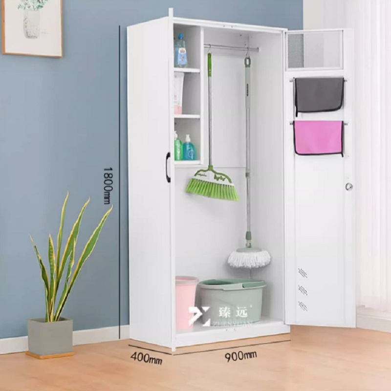 臻远  1800*900*400mm 双门清洁柜 0.9mm厚 白色 计价单位:组