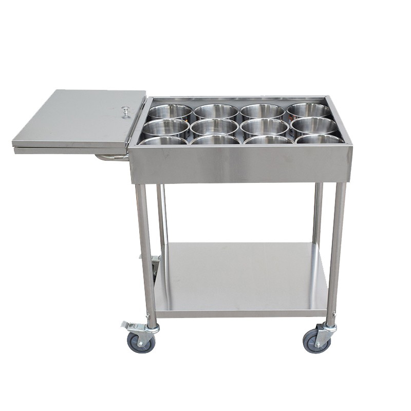 米奇特工 AGENTS MICKEY TR-001 不锈钢调料车 可移动手推 超厚款带12缸 计价单位:台