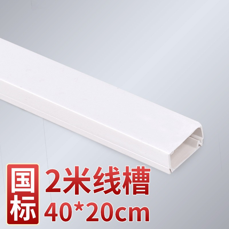 SXGD  白色40*20 PVC线槽 计价单位:个