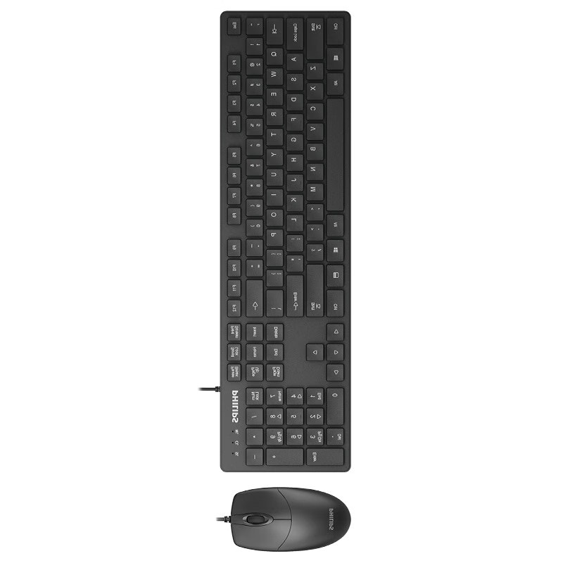 飞利浦 PHILIPS SPT6302 有线办公键盘鼠标套装 计价单位:套