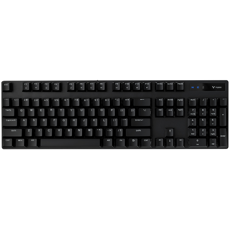 雷柏 RAPOO V500PRO 无线机械键盘 双模版 104键 黑色 红轴 计价单位:个