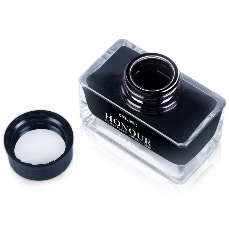 得力 deli s636 非碳素钢笔墨水 30ml/瓶 墨蓝 计价单位:瓶