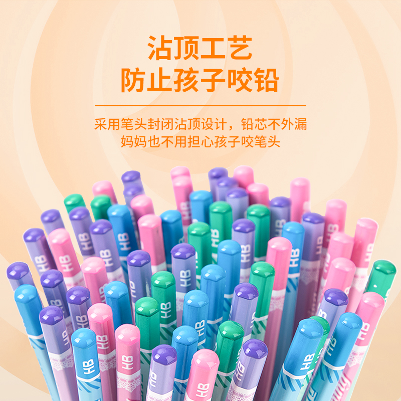 得力 deli S928 铅笔 HB 50支/筒 蓝色 计价单位:筒