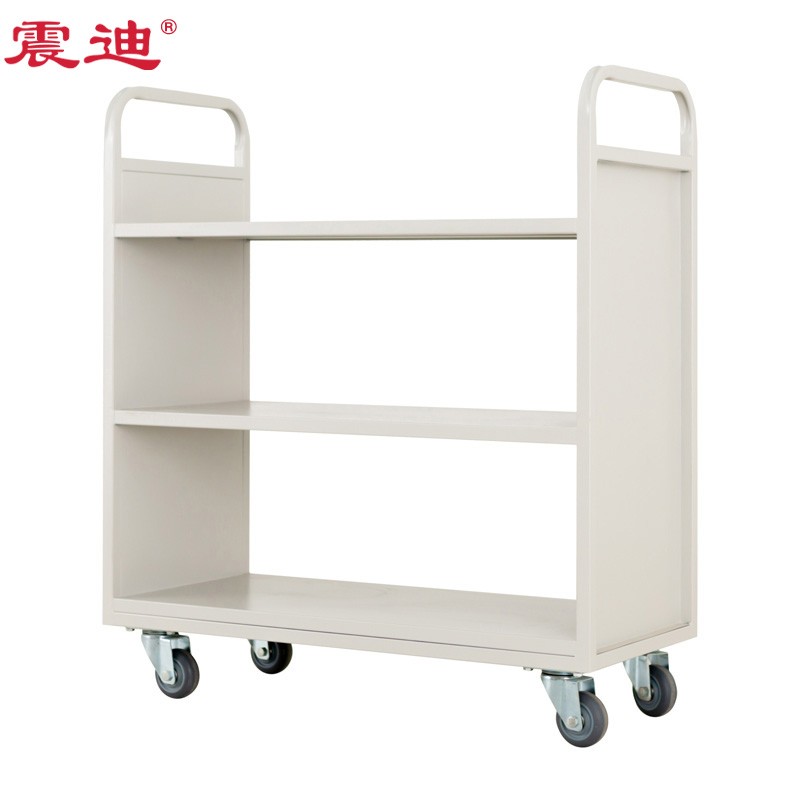 震迪  DD895 图书推车  3层 平板 白色 计价单位:组