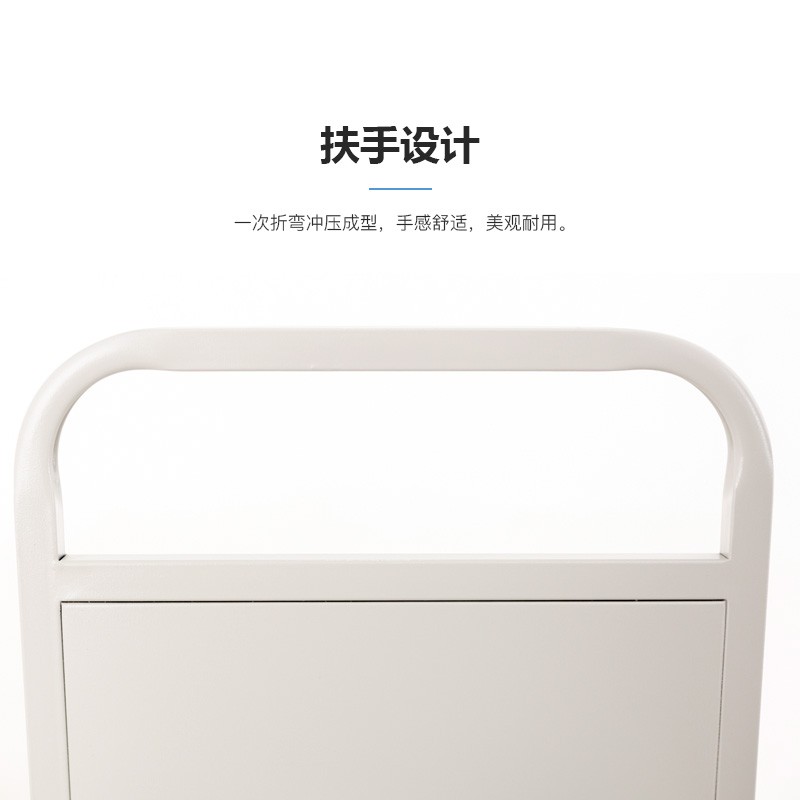 震迪  DD895 图书推车  3层 平板 白色 计价单位:组