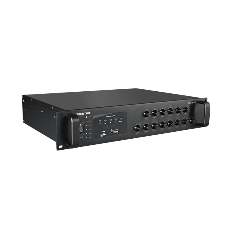 得胜 TAKSTAR EBS-65M 广播合并功放 内置蓝牙MP3 650W 黑色 计价单位:台