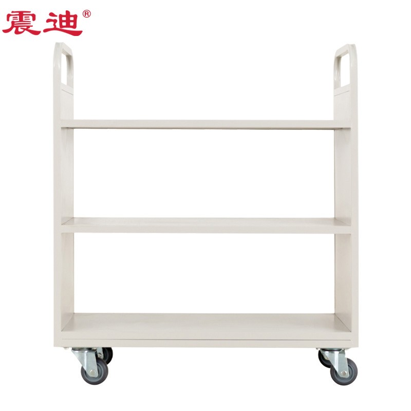 震迪  DD895 图书推车  3层 平板 白色 计价单位:组