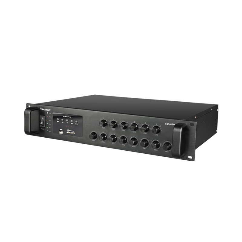 得胜 TAKSTAR EBS-65M 广播合并功放 内置蓝牙MP3 650W 黑色 计价单位:台