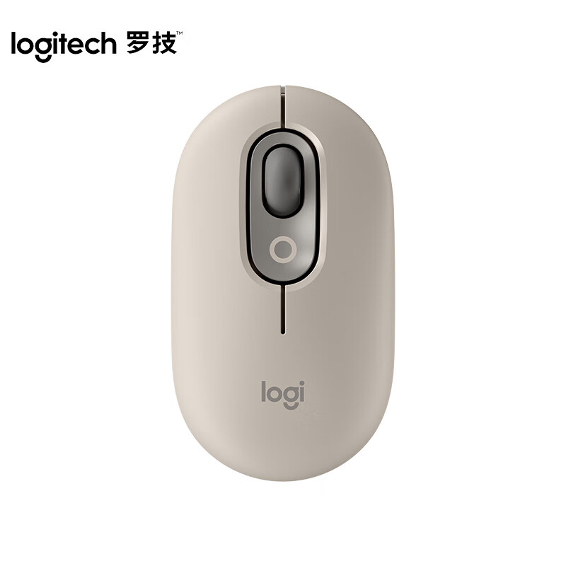 罗技 LOGITECH POP MOUSE 无线鼠标 时尚系列 烟云灰 计价单位:个