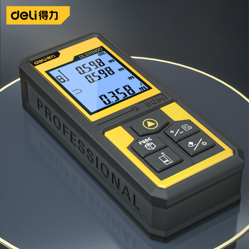 得力 deli DL331040D 手持式激光测距仪 高精度 50米 红外 计价单位:台