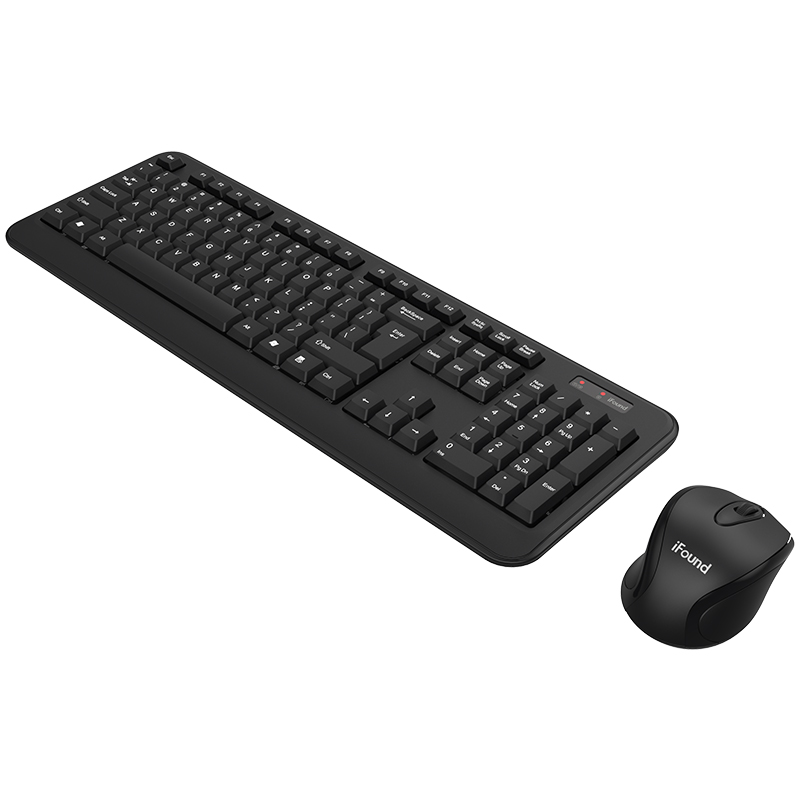 方正 FOUNDER W6208PLUS 无线键盘鼠标套装 黑色 计价单位:套