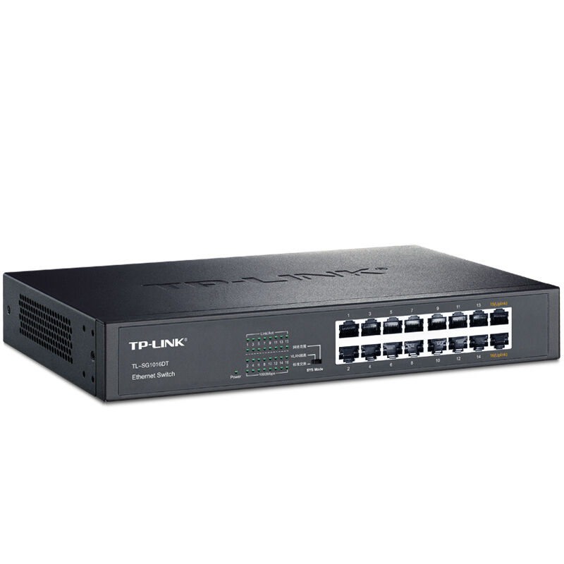 普联 TP-LINK TL-SG1016DT 交换器 16口千兆交换机16口网络分线器集线器分流器 计价单位:台