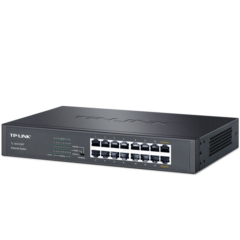 普联 TP-LINK TL-SG1016DT 交换器 16口千兆交换机16口网络分线器集线器分流器 计价单位:台