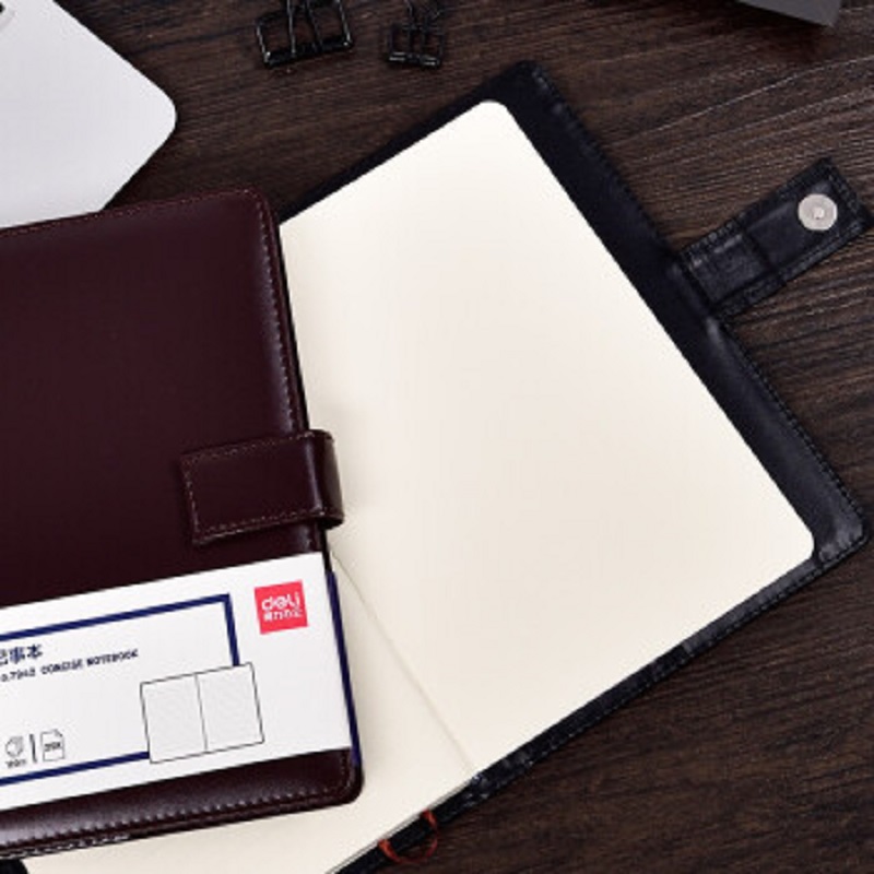 得力 deli 7942 皮面笔记本 25K 黑色 计价单位:本 得力 deli 7942 皮面笔记本 25K 黑色 计价单位:本