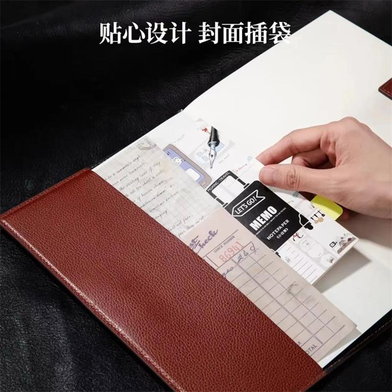 得力 deli 7945 笔记本 PU皮面 16K 120页 棕色 计价单位:本